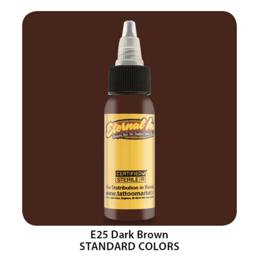Тату краска Eternal Dark Brown