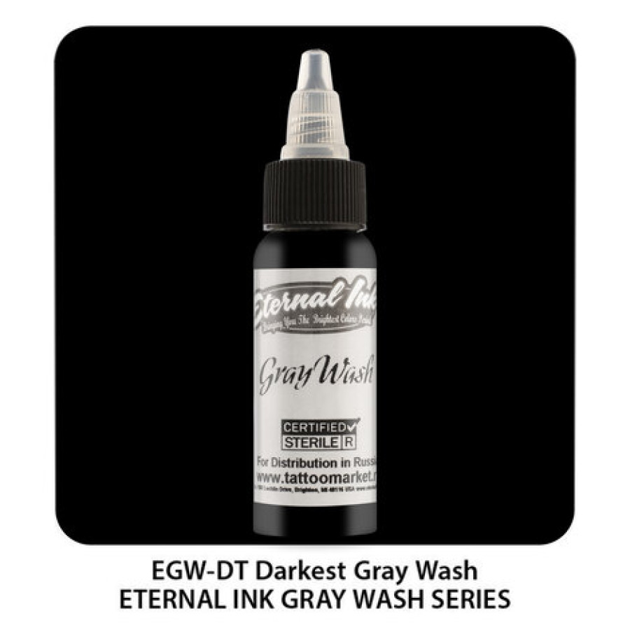 Тату краска Eternal Darkest Gray Wash