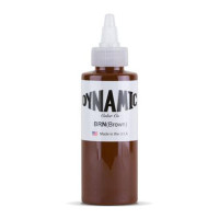 Тату краска Dynamic Colors Brown - 120 мл коричневый