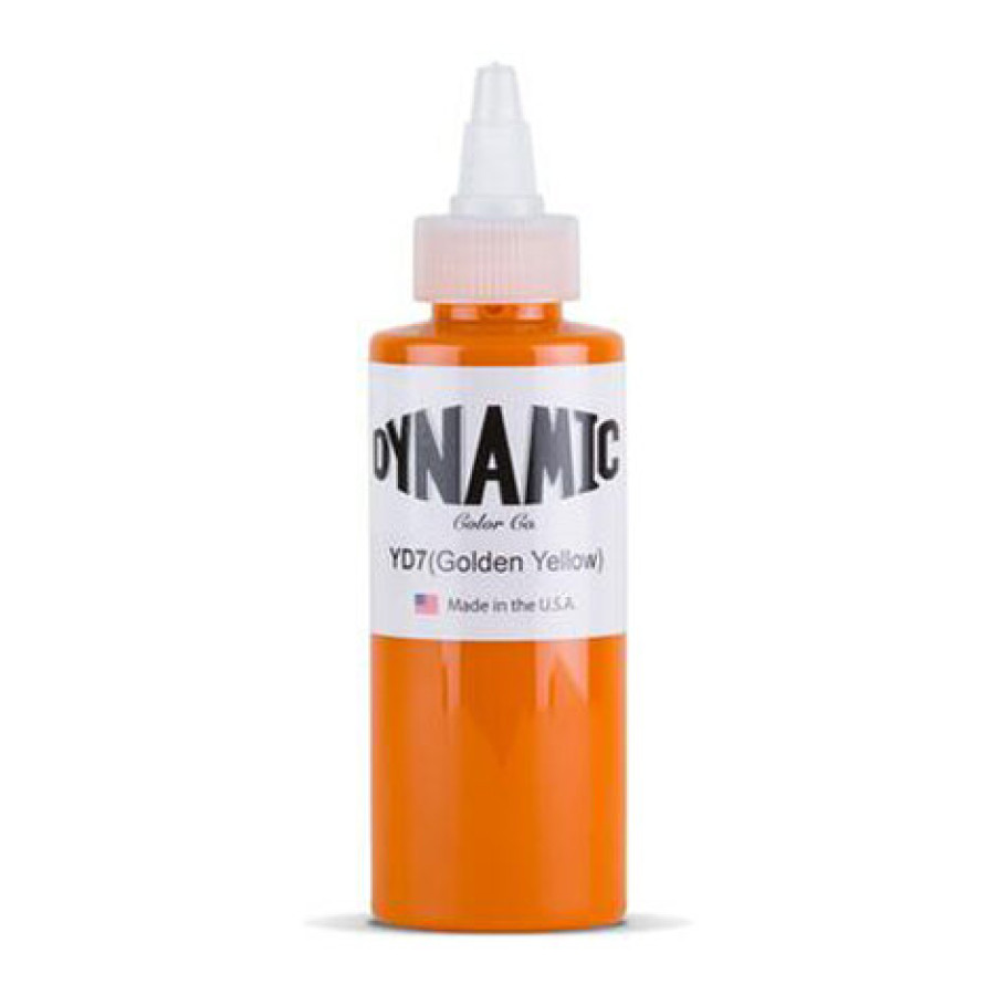Тату краска Dynamic Colors Golden Yellow - 120 мл