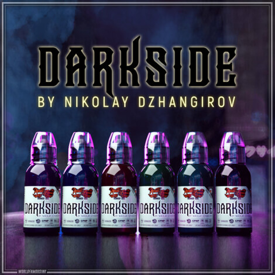 Тату-краска World Famous Tattoo Ink Nikolay Dzhangirov Darkside Set (6 пигментов)