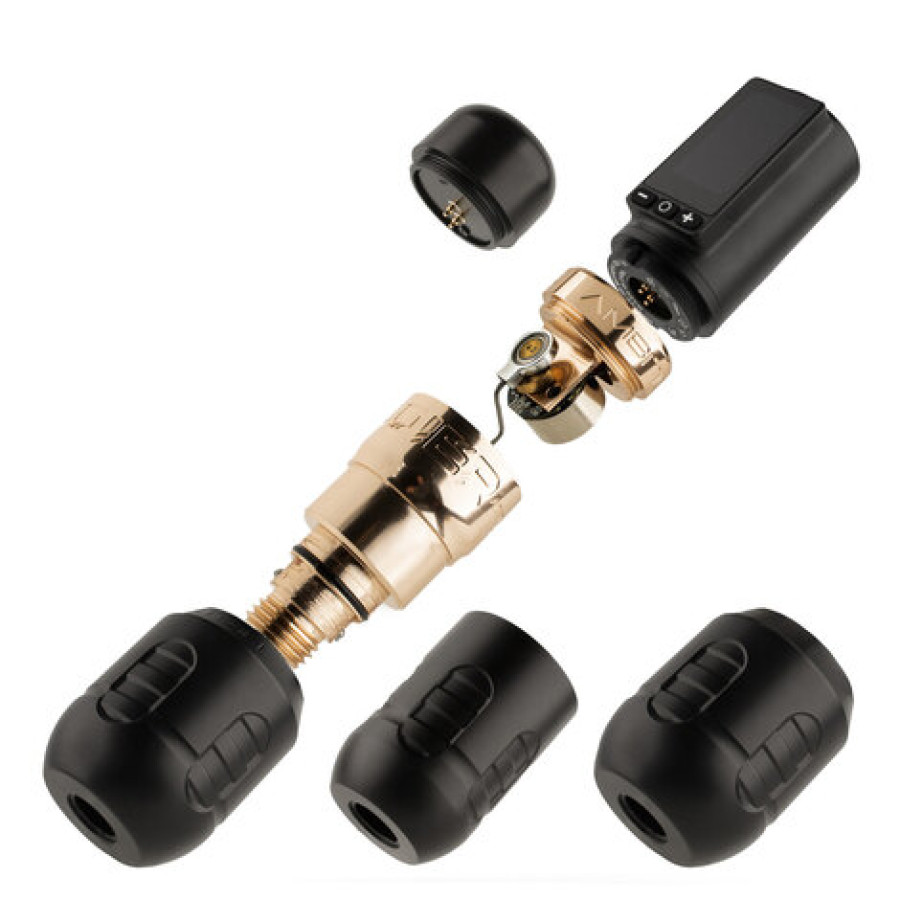 Беспроводная тату машинка Ambition Soldier 270 W Gold