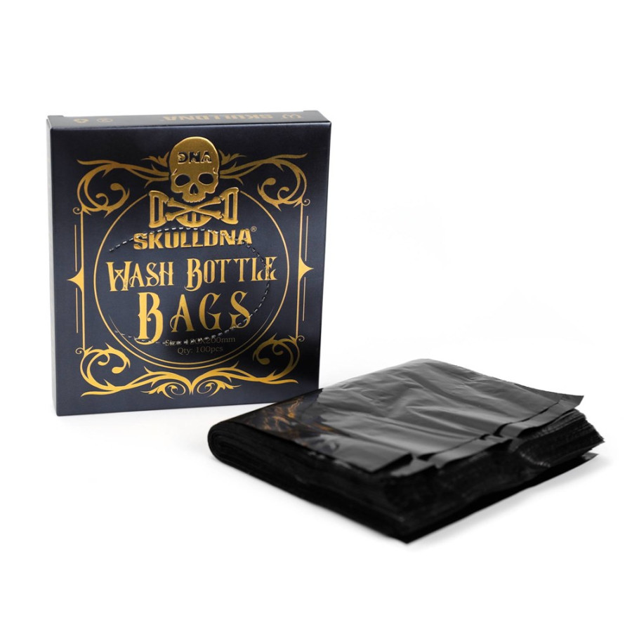 Барьерная защита на бутылку омыватель AVA SkullDna Wash Bottle Bags 120x200 мм  (100 шт.)