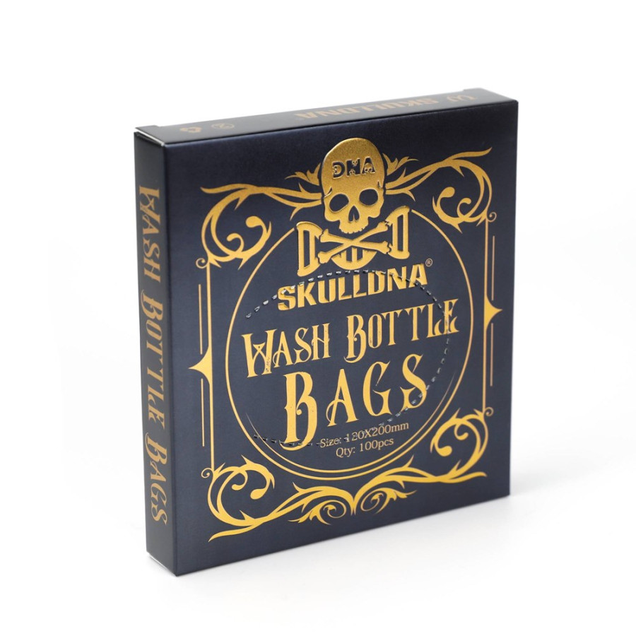 Барьерная защита на бутылку омыватель AVA SkullDna Wash Bottle Bags 120x200 мм  (100 шт.)