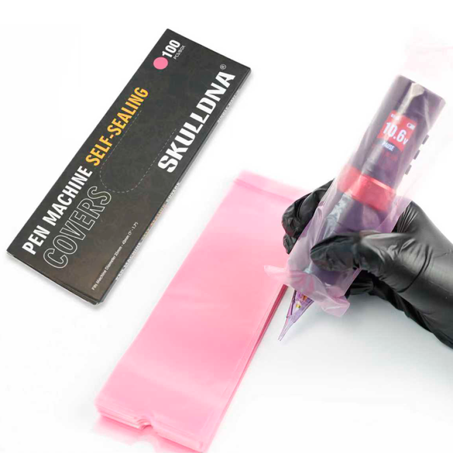 Барьерная защита на тату машинки AVA Pen Self-Sealing Blue 65x210 мм (100 шт.)