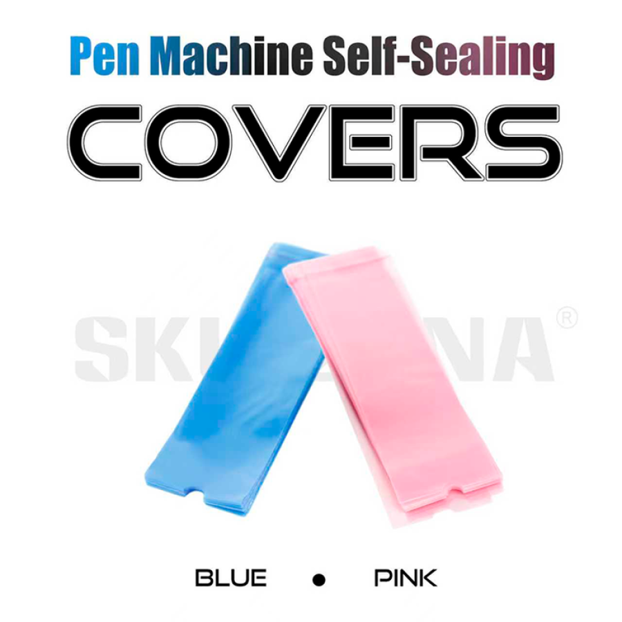 Барьерная защита на тату машинки AVA Pen Self-Sealing Blue 65x210 мм (100 шт.)