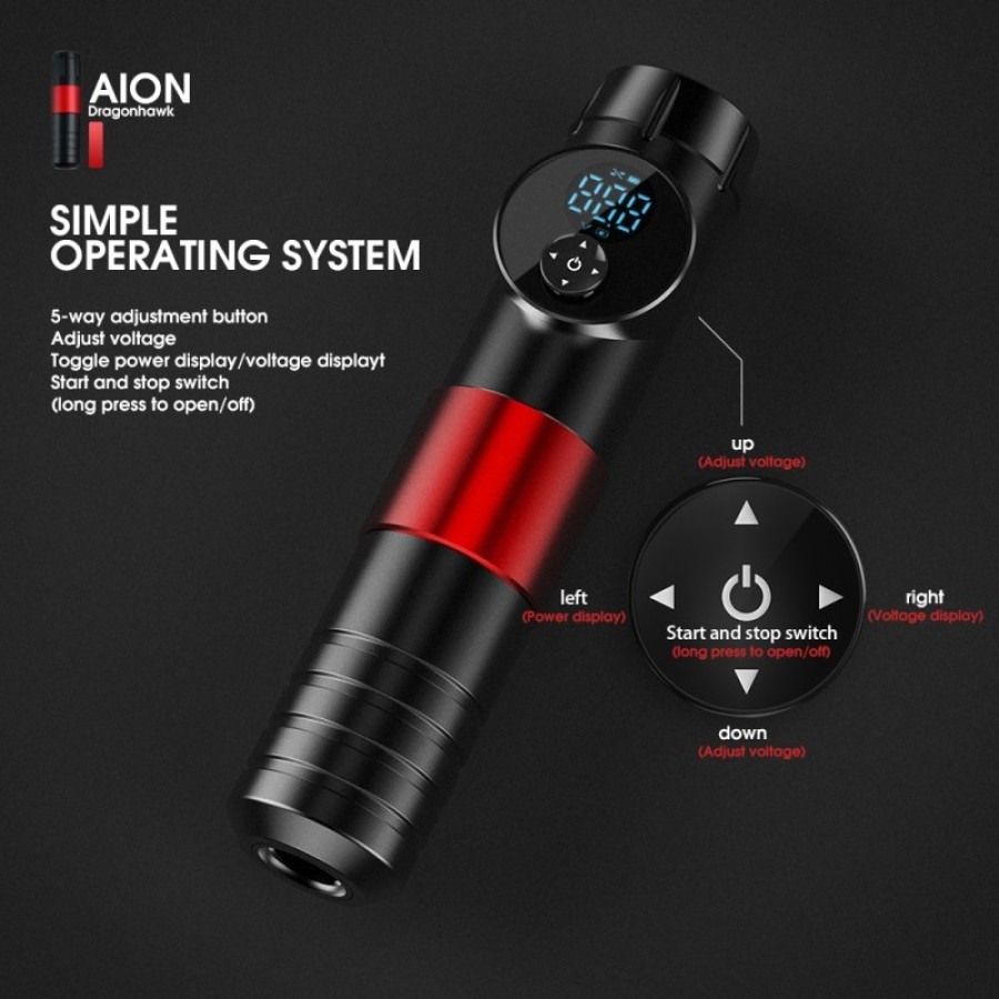 Беспроводная тату машинка DragonHawk Mast Aion