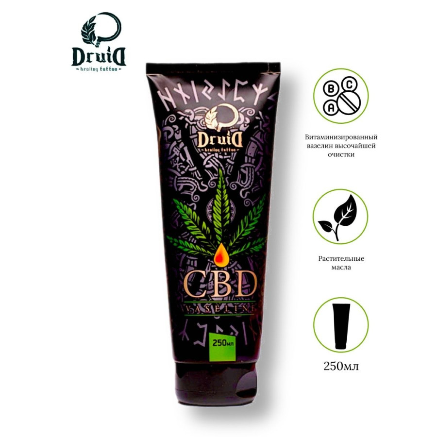 Вазелин для тату Druid Tattoo CBD 250 мл