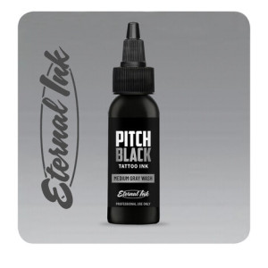 Тату краска Eternal Pitch Black Medium Gray Wash