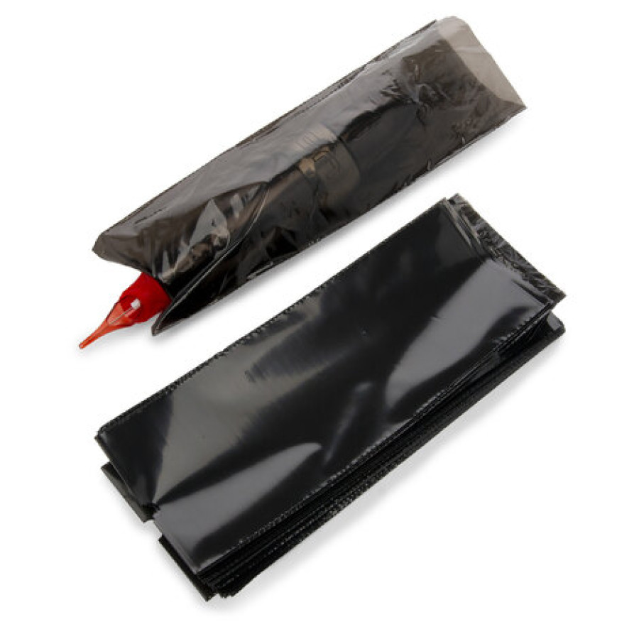Барьерная защита на тату машинки AVA Pen Sleeve Black 60x180 мм (100 шт.)