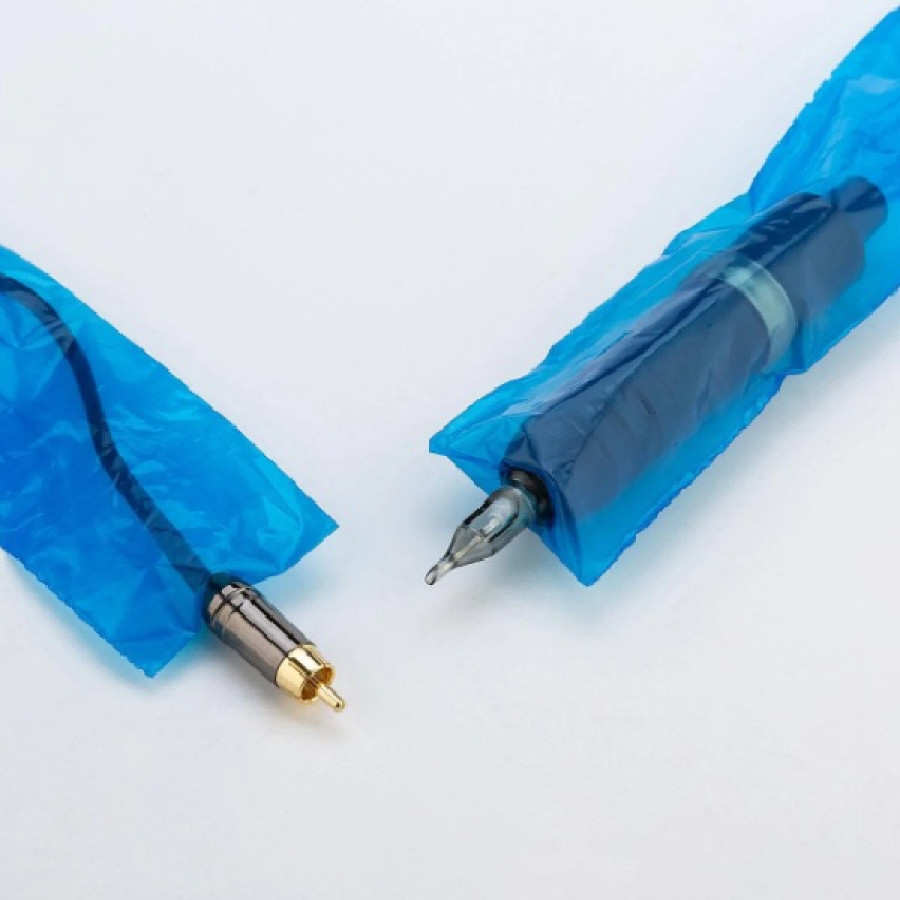 Барьерная защита на тату машинку Pen и клип-корд PCCS (100 шт.) Синий 