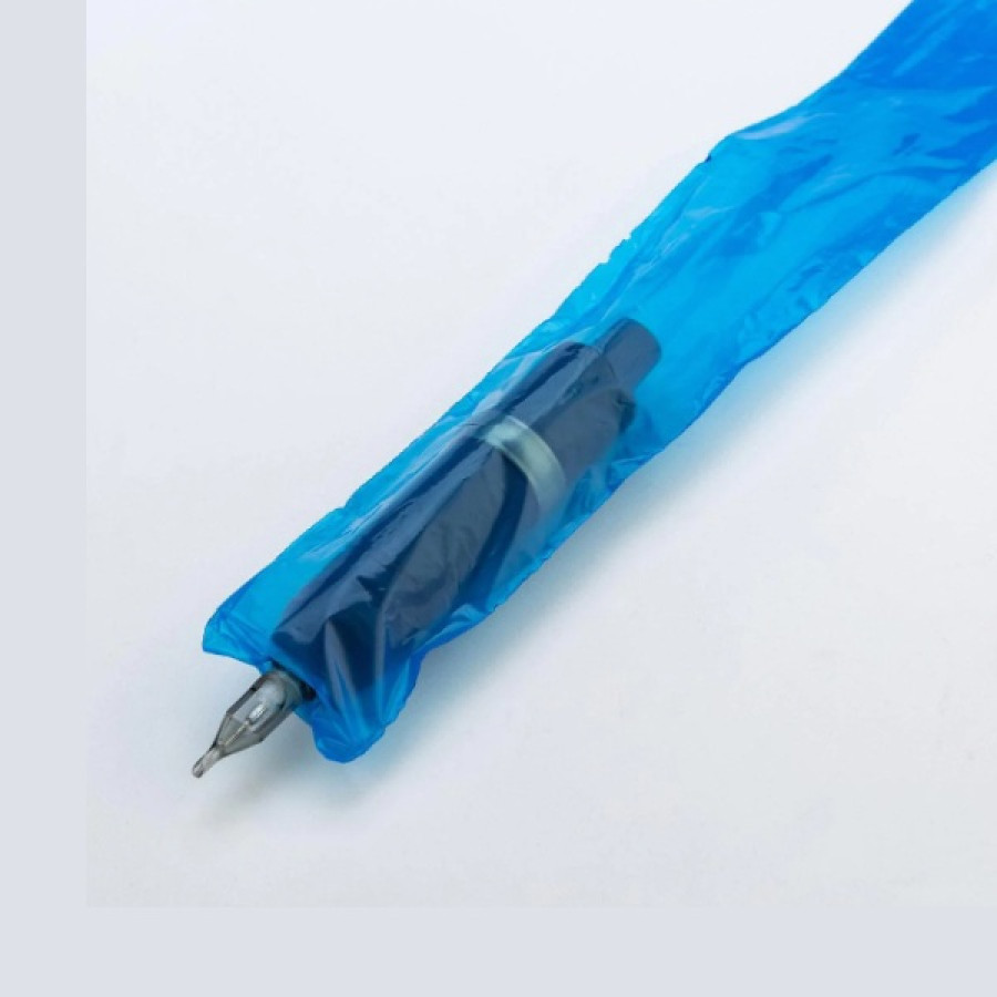 Барьерная защита на тату машинку Pen и клип-корд PCCS (100 шт.) Синий 