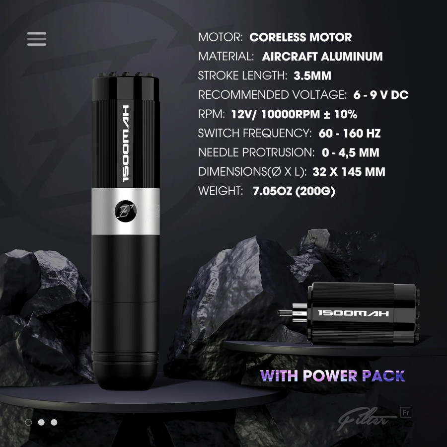 EZ Tattoo Filter Freedom Black