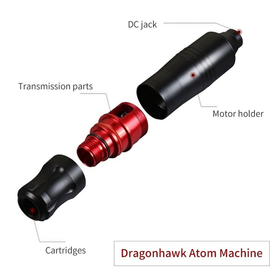 Роторная тату машинка Robert Tattoo Pen Red
