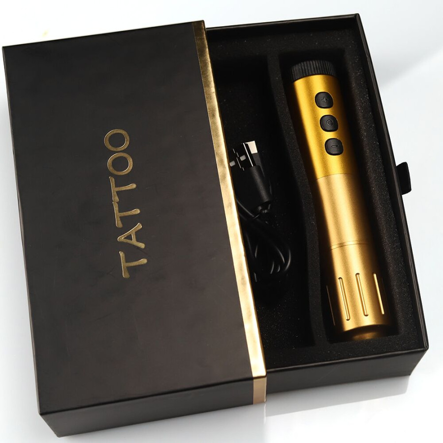 Беспроводная роторная тату машинка Dragon Bite Gold