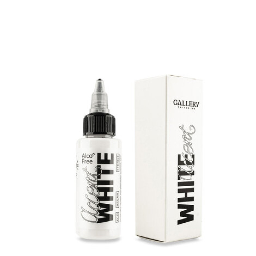 Тату краска Gallery ink Accent White (белый для акцента цвет)