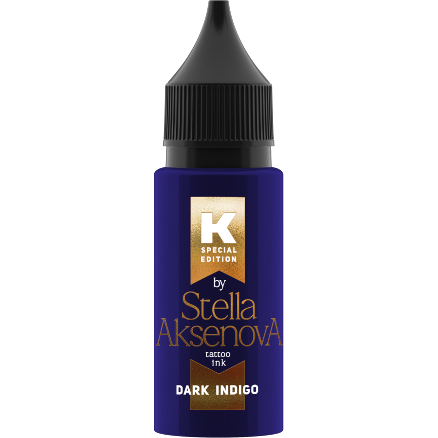 Тату краска ink - Dark Indigo от Стеллы Аксеновой - 15 мл