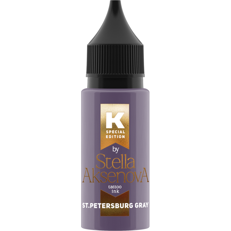 Тату краска ink - St. Petersburg Gray от Стеллы Аксеновой - 15 мл