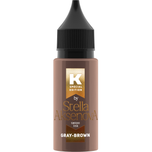 Тату краска ink - Gray Brown от Стеллы Аксеновой - 15 мл