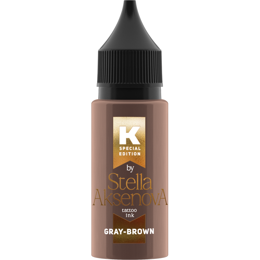 Тату краска ink - Gray Brown от Стеллы Аксеновой - 15 мл