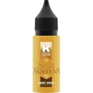 Тату краска ink - Light Gold от Стеллы Аксеновой - 15 мл
