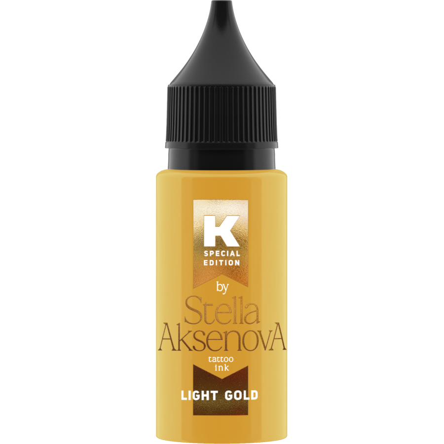 Тату краска ink - Light Gold от Стеллы Аксеновой - 15 мл
