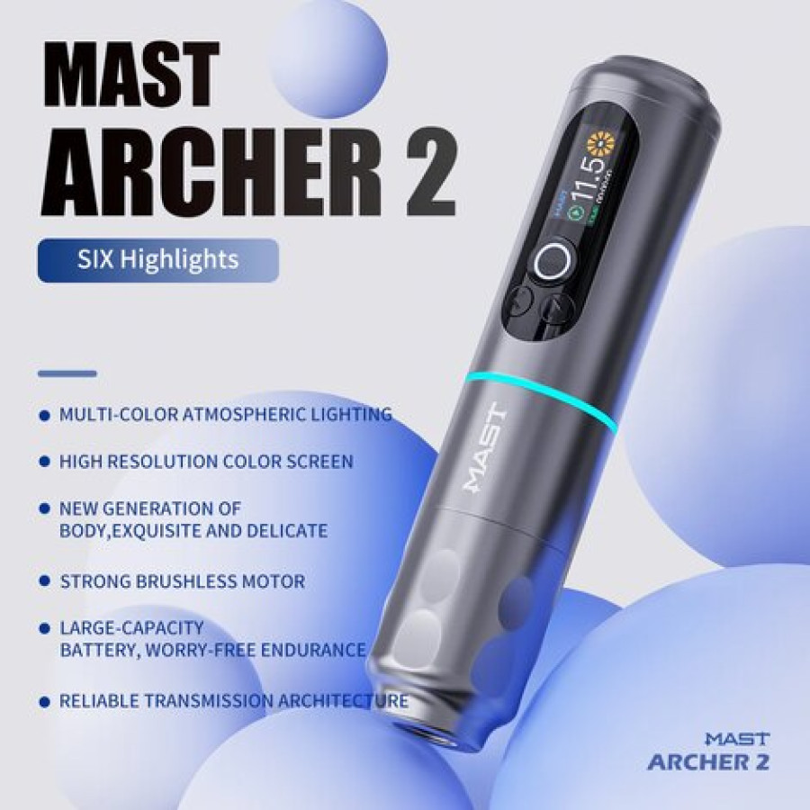 Тату машинка Mast Archer 2.0 Silver