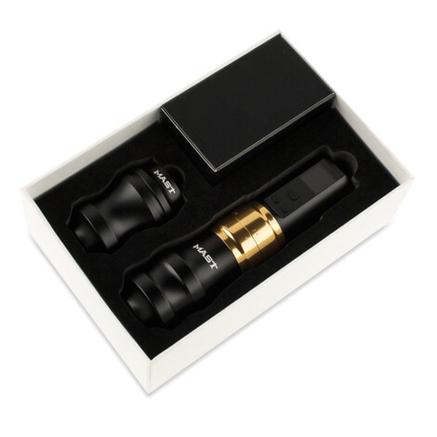 Беспроводная тату машинка Mast Fold Pro 2 (Black-Gold)