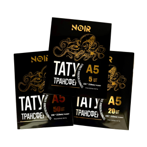 Трансферная бумага для тату NOIR A5 Universal (ручной и машинный перевод)