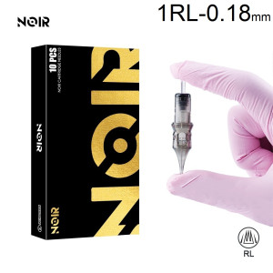 Тату картридж Noir Round Liner 1 - 0,18 мм Long Taper