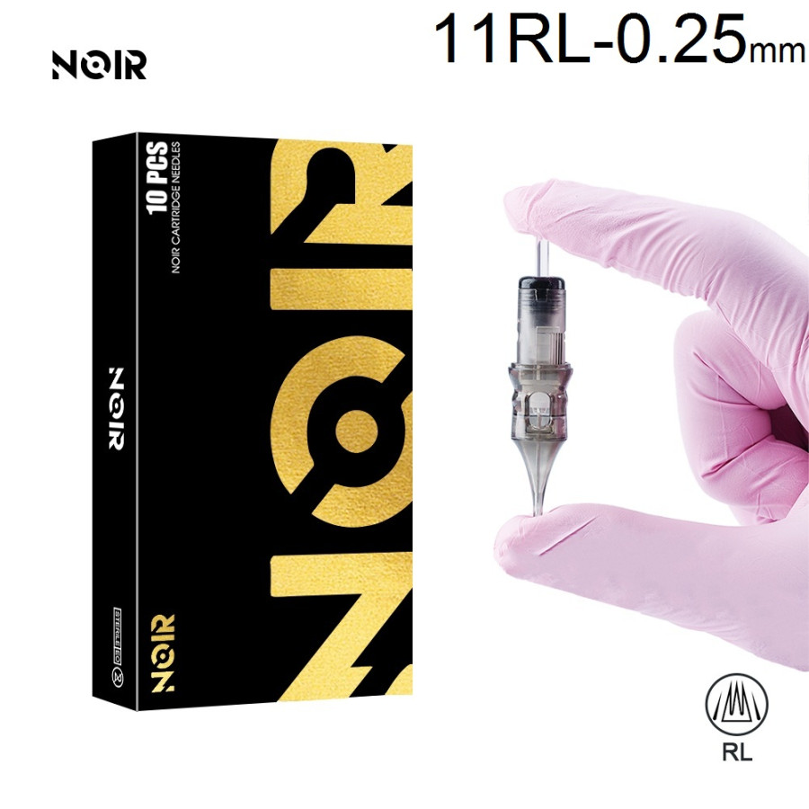 Тату картридж Noir Round Liner 11 - 0,25 мм Long Taper
