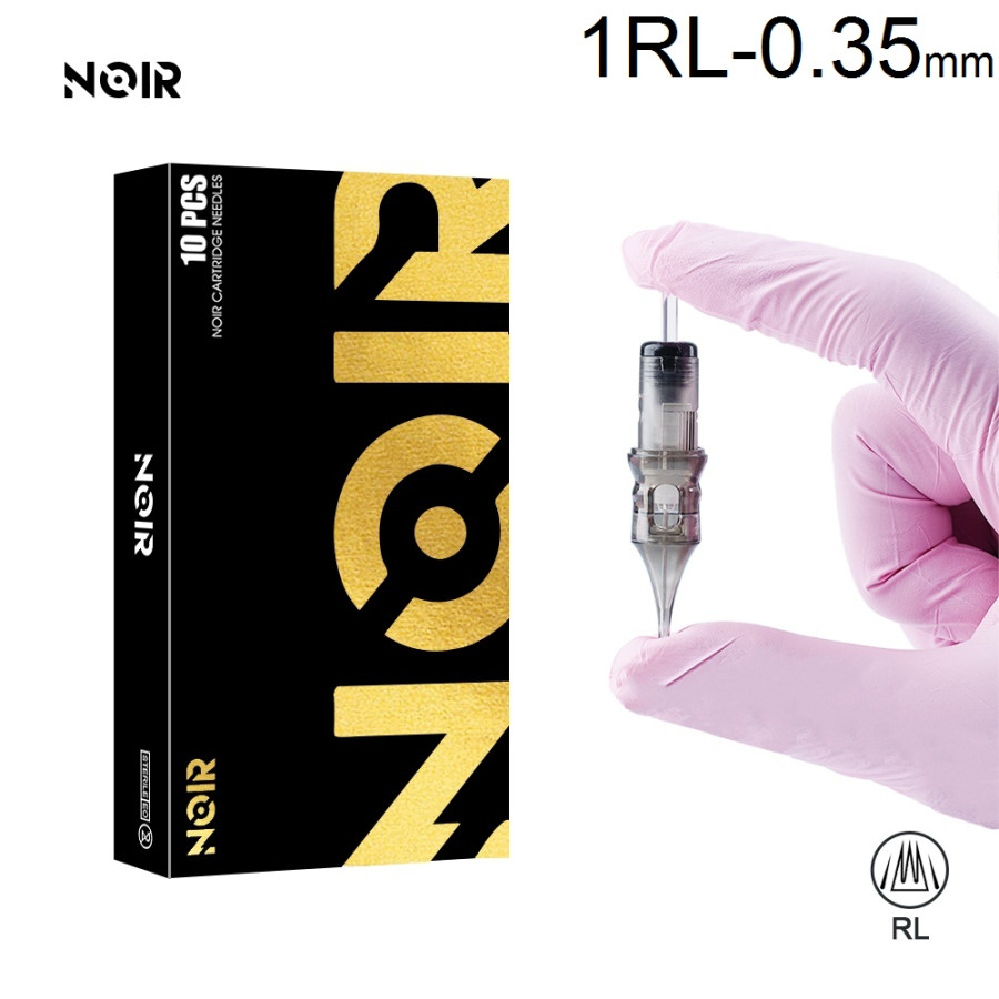 Тату картридж Noir Round Liner 1 - 0,35 мм Long Taper