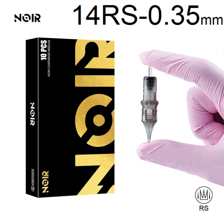 Тату картридж Noir Round Shader 14 - 0,35 мм Long Taper