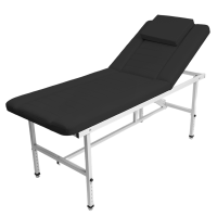 Кушетка стационарная косметологическая Mass Luxe 2 Edition черная р-р 190х70х70 см.