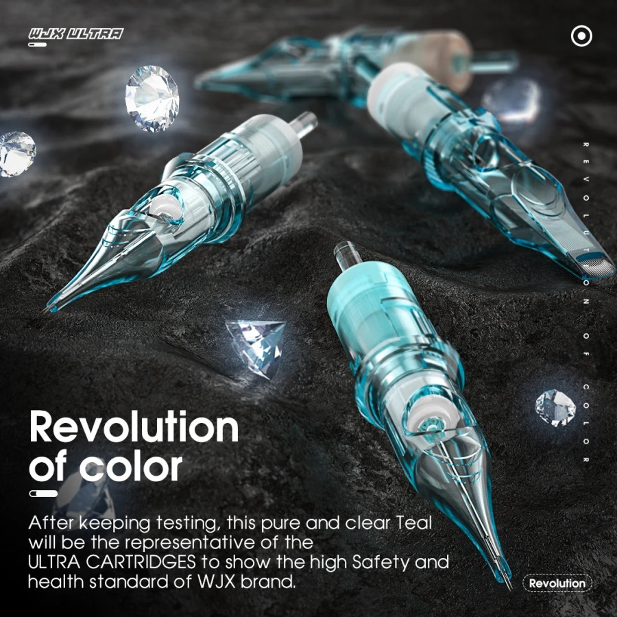 Тату картридж WJX Ultra Round Liner 9 - 0,30 мм  Long Taper