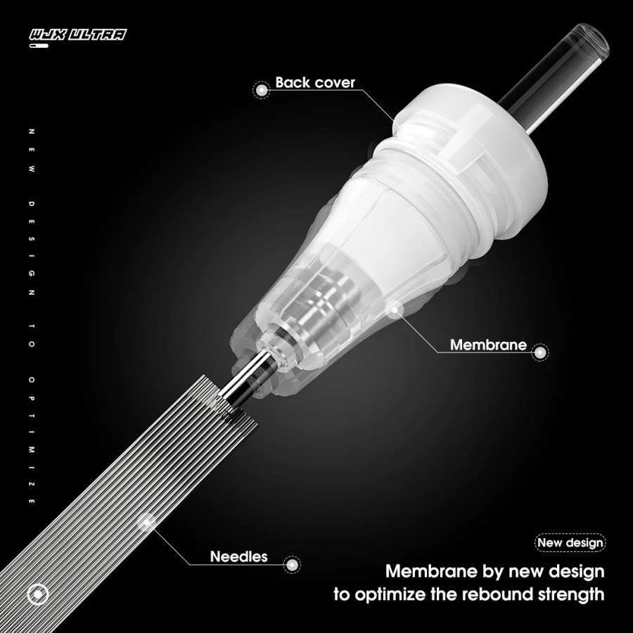 Тату картридж WJX Ultra Round Liner 9 - 0,30 мм  Long Taper