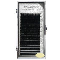 NAGARAKU, Ресницы на ленте Premium Mink, 0,07 мм, J-изгиб