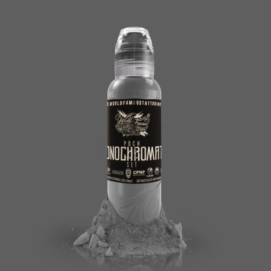 Краска World Famous Tattoo Ink Poch's Monochromatic Set (6 пигментов)