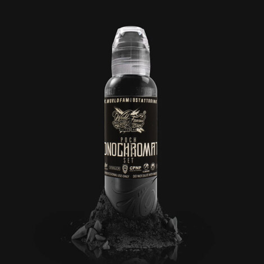Краска World Famous Tattoo Ink Poch's Monochromatic Set (6 пигментов)