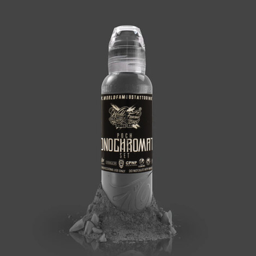 Краска World Famous Tattoo Ink Poch's Monochromatic Set (6 пигментов)
