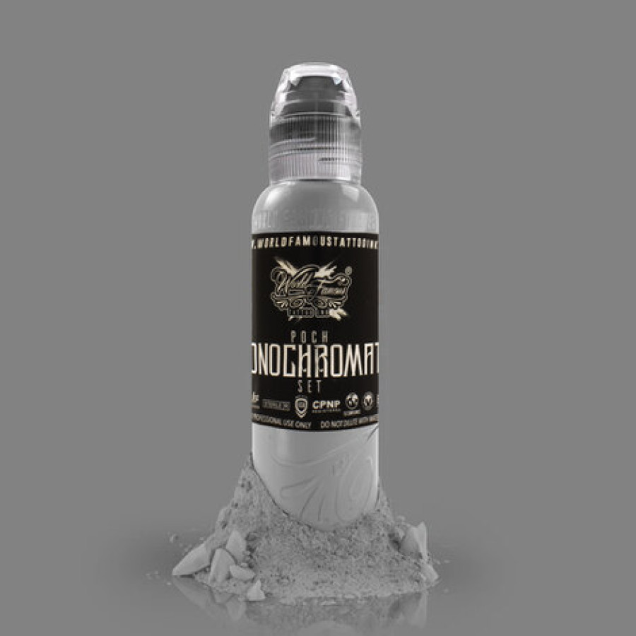 Краска World Famous Tattoo Ink Poch's Monochromatic Set (6 пигментов)
