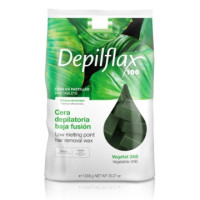Depilflax, Горячий воск в брикетах, зеленый, 1 кг