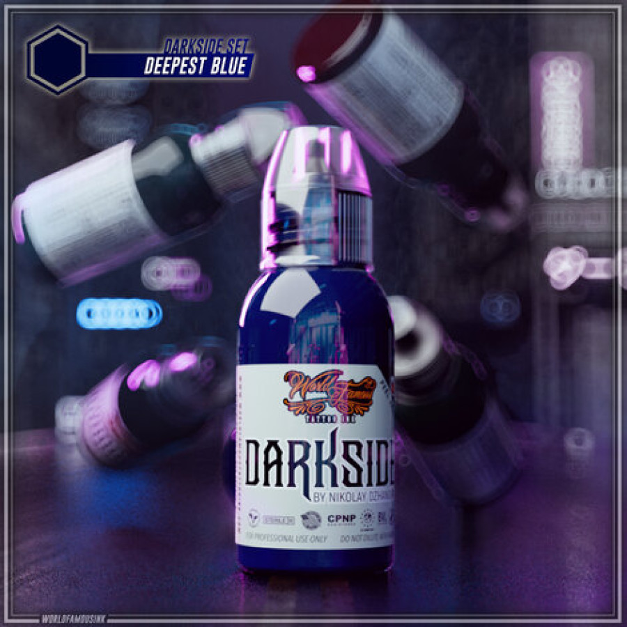 Краска World Famous Tattoo Ink Nikolay Dzhangirov Darkside Set - Deepest Blue