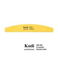 Пилка-баф Kodi Professional 180/240 жёлтая полумесяц