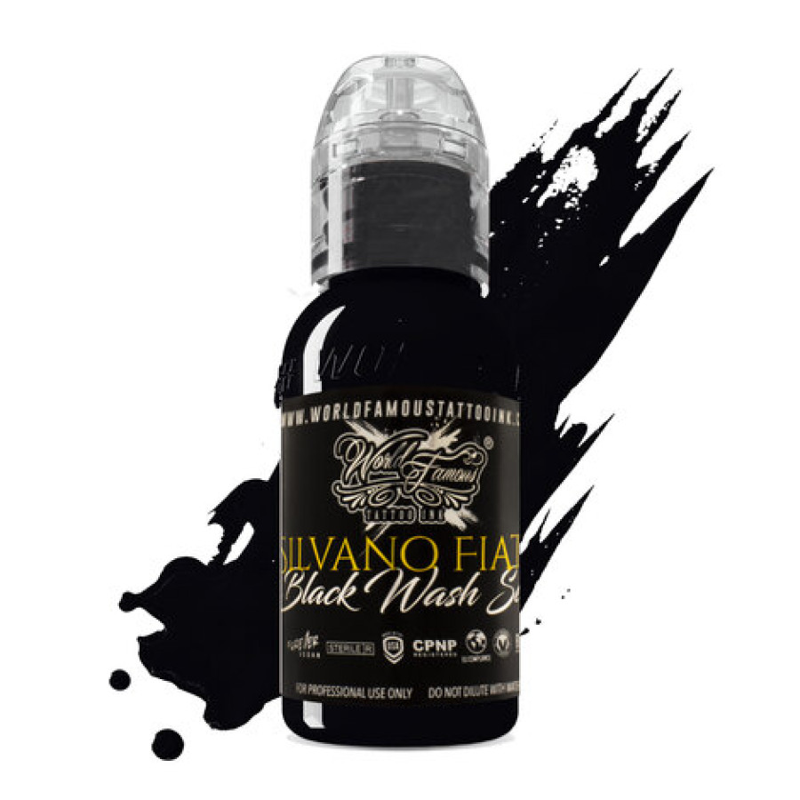 Краска World Famous Tattoo Ink Silvano Fiato - Black
