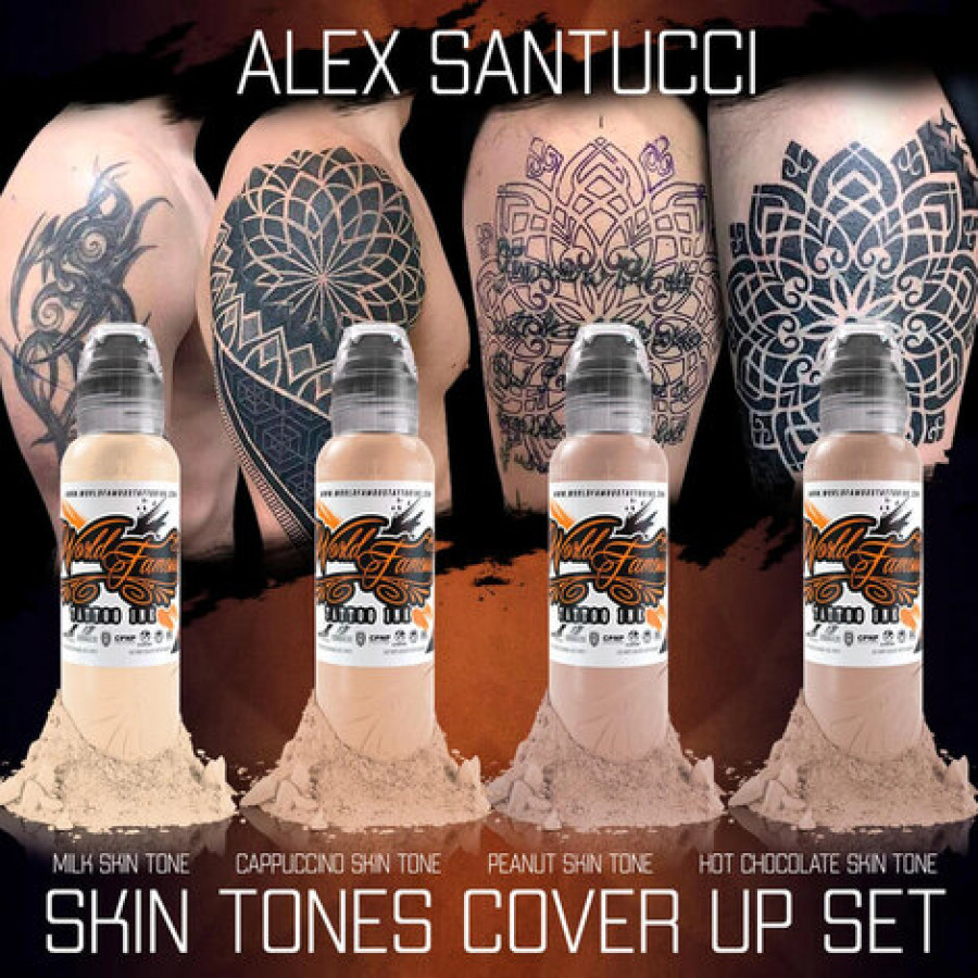 Краска World Famous Tattoo Ink Alex Santucci Cover-Up Set - Peanut Skin Tone - 30 мл