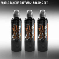 Краска World Famous Tattoo Ink Charcoal Greywash Set (3 пигмента)