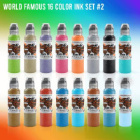 Краска World Famous Tattoo Ink World Famous 16 Color Ink Set #2