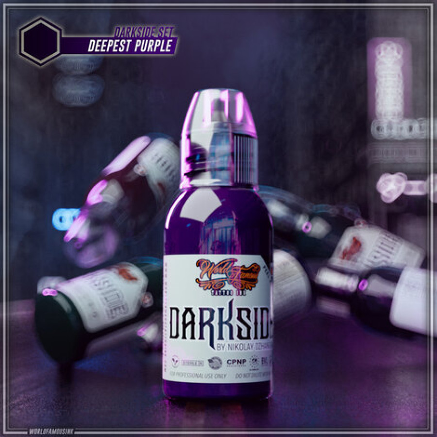 Краска World Famous Tattoo Ink Nikolay Dzhangirov Darkside Set - Deepest Purple