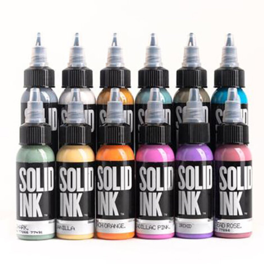 Тату краска Solid Ink Art Deco Set (12 colors)